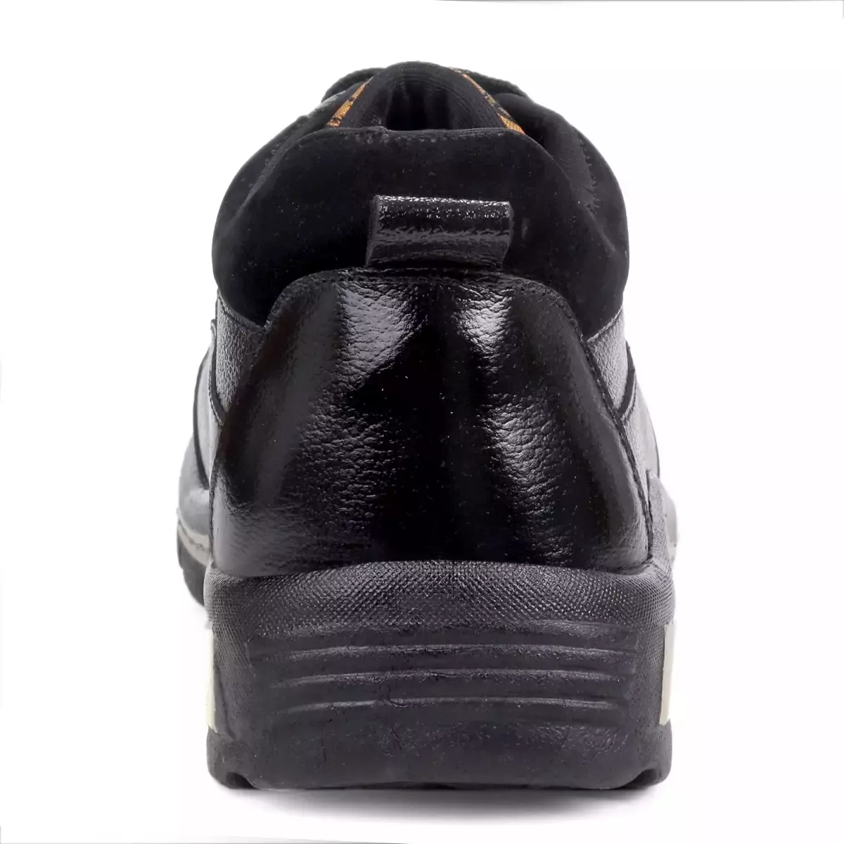 Rich Field Steel Toe Safety Shoe Genuine Leather Low Ankle Size UK 10 Black, SGS1127BK