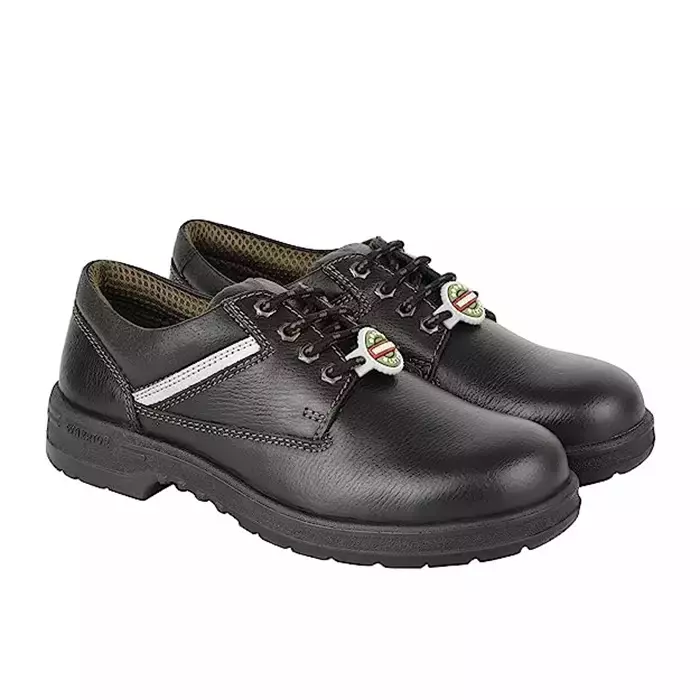 Liberty WARRIOR-LITE Steel Toe Safety Shoes Low Ankle Black and Olive Size UK 6