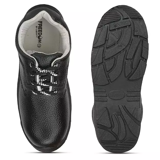 Liberty Freedom Vijyata-1A Steel Toe Safety Shoes Low Ankle Black Size UK 12