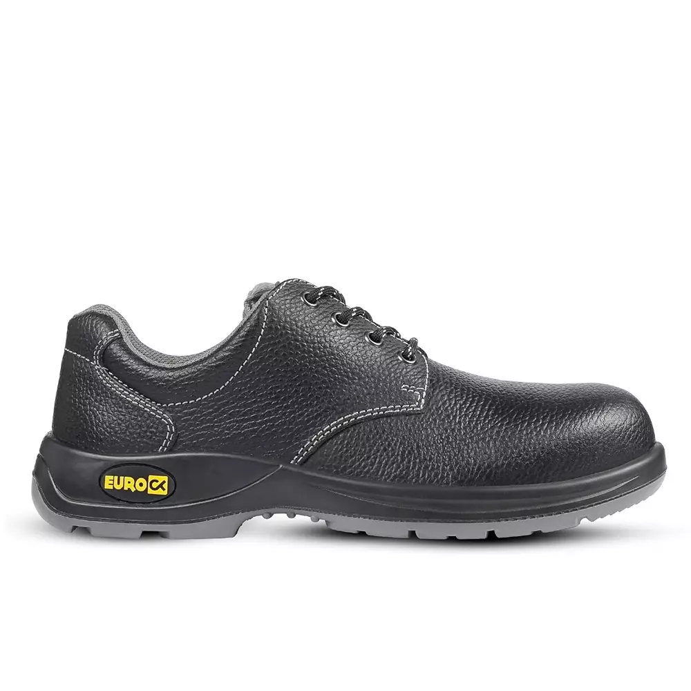 Eurock DUO 200 J Steel Toe Safety Shoe Low Ankle PU Sole UK 8 Size Black for Industrial Use, 82569-DUO-08