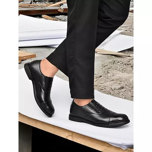 TOR Industrial Safety Shoes Low Ankle Rubber Sole Black Size UK 6, TOR_022