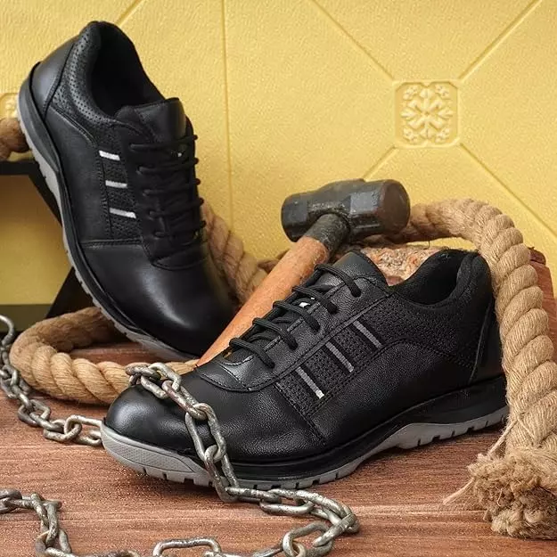 Torzu Steel Toe Safety Shoes Low Ankle Size 10 UK Black, TORZU-321