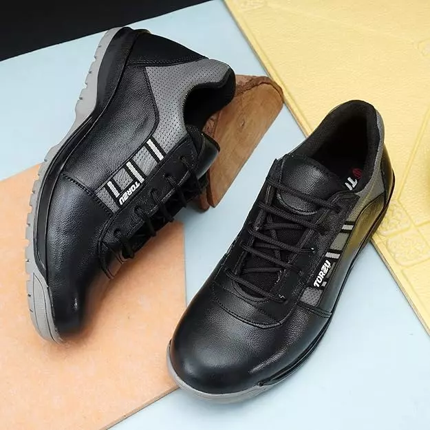 Torzu Steel Toe Safety Shoes Low Ankle Size 6 UK Dark Grey, TORZU-322