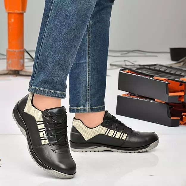 Torzu Steel Toe Safety Shoes Low Ankle Size 6 UK Light Grey, TORZU-323