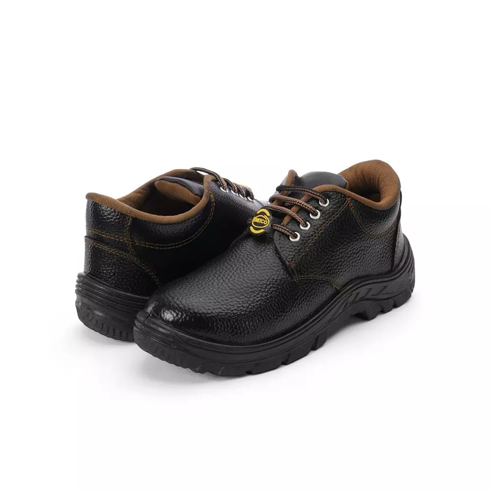 Komico Eco Steel Toe Safety Shoes Low Ankle PVC Sole Black UK 7