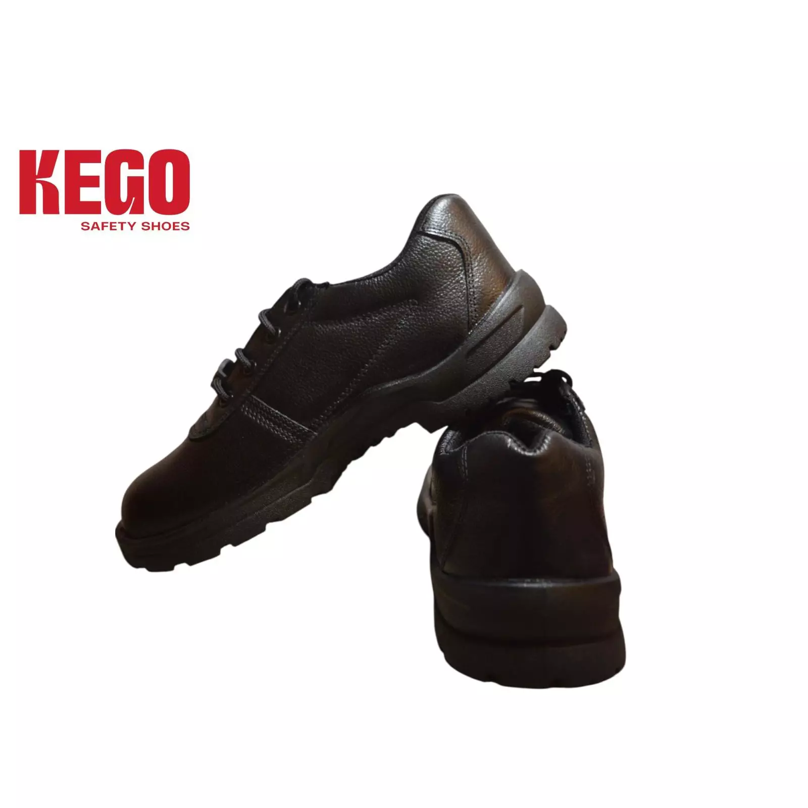 KEGO Safety Shoes Metal Toe Low Ankle Direct Injection PVC (Moulded) Sole Black UK 7, KG-PVL-1001 (20 Pairs)