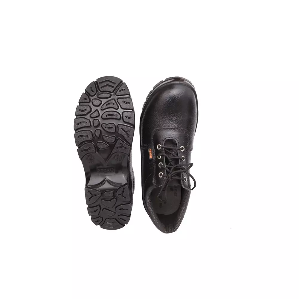 hindpro-steel-toe-safety-shoes-single-density-pu-sole-low-ankle-black-original-barton-print-grain-leather-size-uk-10-tigor-pack-of-6-pairs