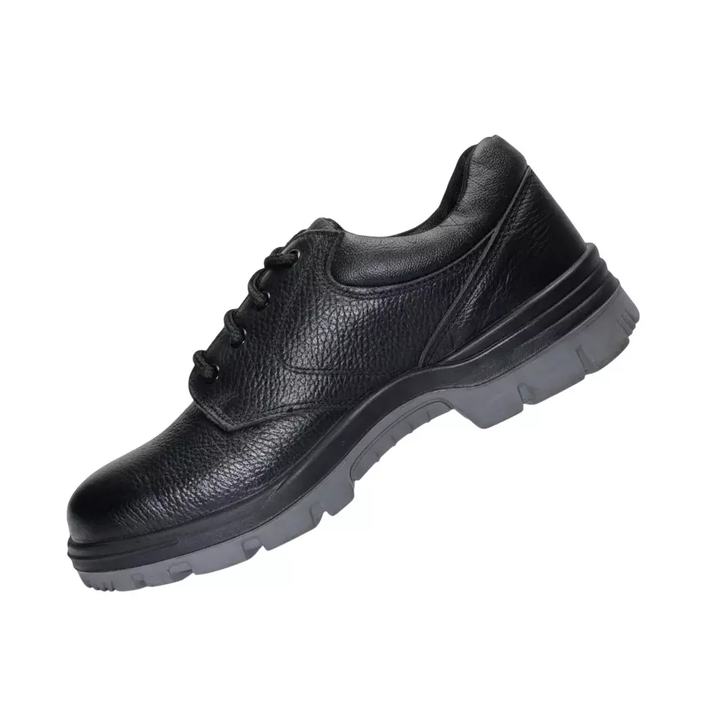 bata-steel-toe-pu-sole-safety-shoes-low-ankle-full-grain-leather-black-uk-10-size-for-industrial-work-use-zappy-double-dencity