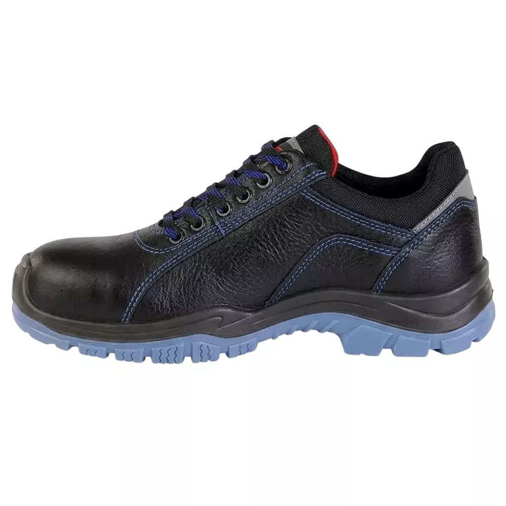 perf-non-metallic-safety-shoe-low-ankle-pu-sole-uk-8-size-black-leather-for-ethnic-industrial-use-tornado-g