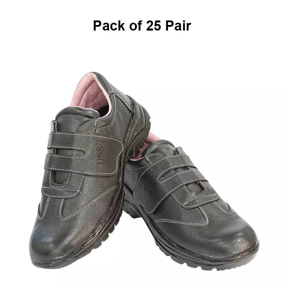 dss-steel-toe-safety-shoes-pu-sole-low-ankle-black-buff-premium-grain-leather-size-uk-7-dss-ladies-velcro-25-pair