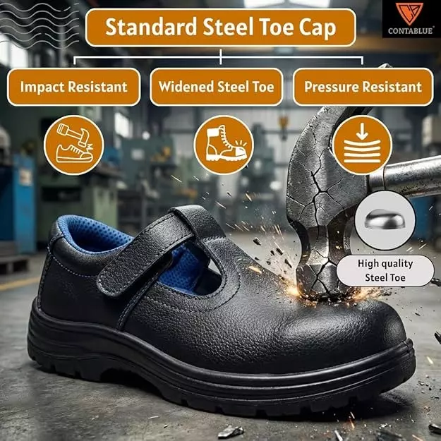 contablue-steel-toe-safety-shoes-pu-sole-low-ankle-black-genuine-leather-size-uk-7-elida