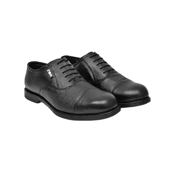 TOR Steel Toe Industrial Safety Shoes Low Ankle Rubber Sole Black Size UK 9, TOR_021 (Pack of 3 Pair)