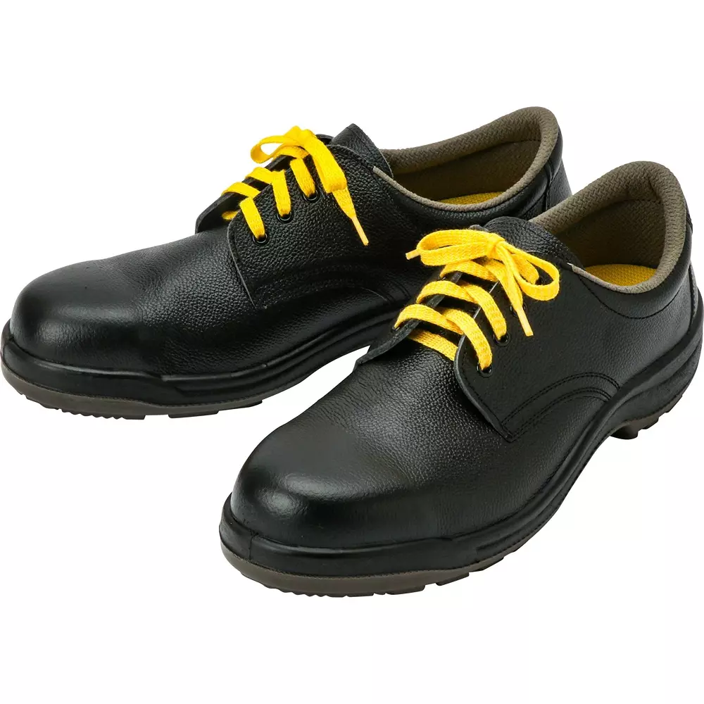 MIDORI Electrostatic Safety Shoes Black UK 9.5 Size Cowhide (Soft Embossing) 3E Low Cut, CF110S