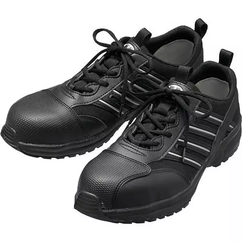 MIDORI Puff Sneaker Artificial Leather, Nylon Mesh Black UK 10.5 Size, SL601CAP