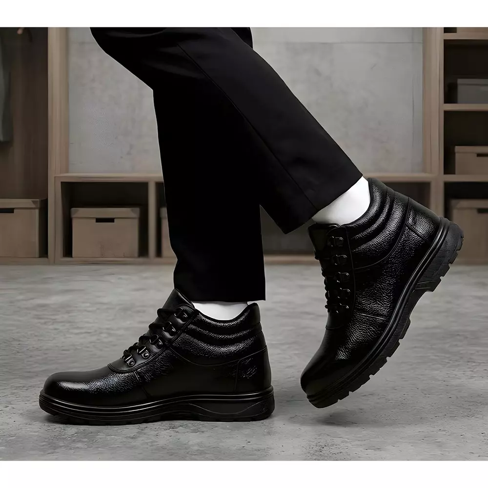 wugo-low-ankle-airmix-sole-safety-shoes-leather-black-stailness-steel-toe-7-uk-size-for-industrial-use-m1006b