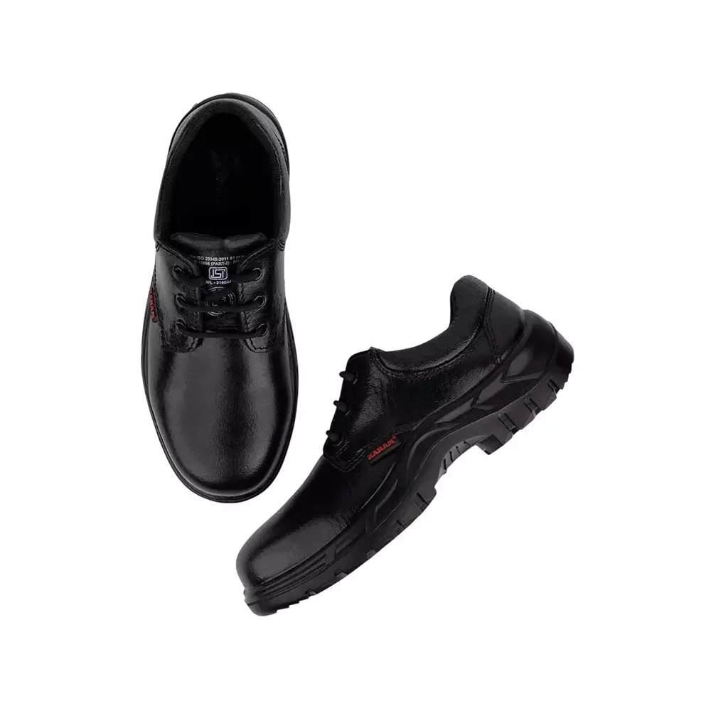 karam-pu-sole-medium-ankle-safety-shoes-full-grain-leather-steel-toe-black-uk-7-size-for-industrial-use-fs05blswsapn-07-pack-of-5-pair