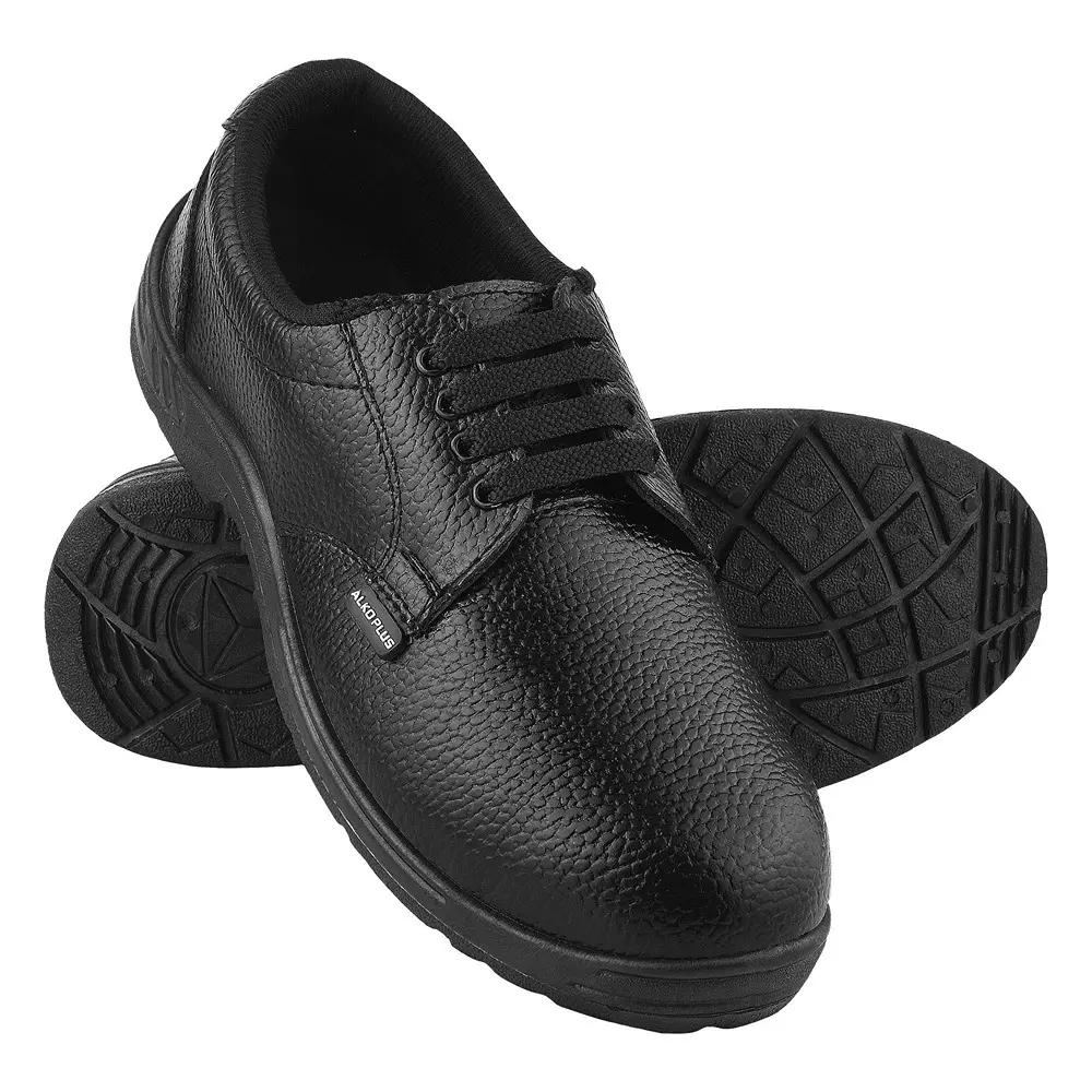 alko-plus-general-safety-shoes-steel-toe-low-ankle-synthetic-leather-upper-material-pvc-sole-size-uk-10-black-aps-551