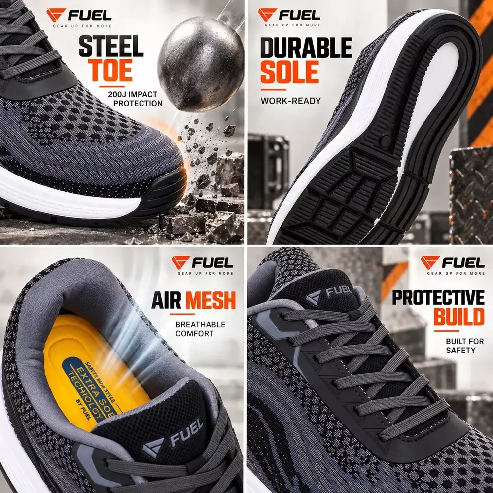 fuel-low-ankle-safety-shoes-steel-toe-eva-rubber-sole-black-uk-10-for-industrial-factory-warehouse-use-adam