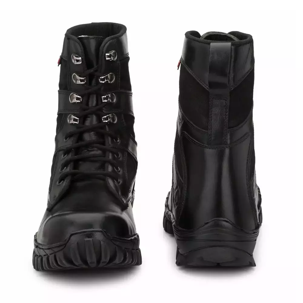 Graphene Steel Toe Safety Shoes High Ankle Rubber Sole Black Pure Leather Size UK 10, R 505