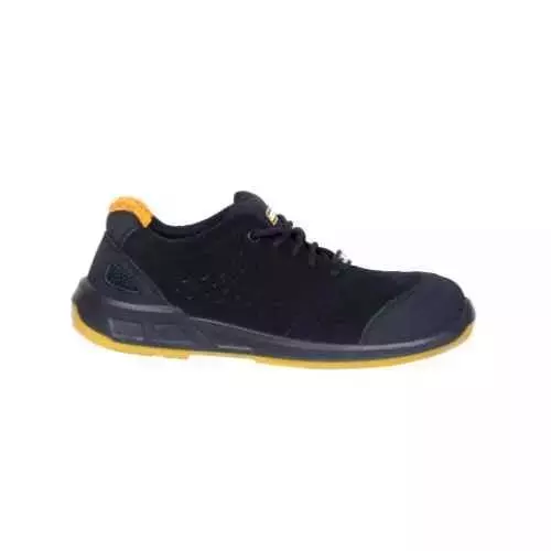 JCB Safety Shoes Steel Toe Vent Double Density Black , Size 10