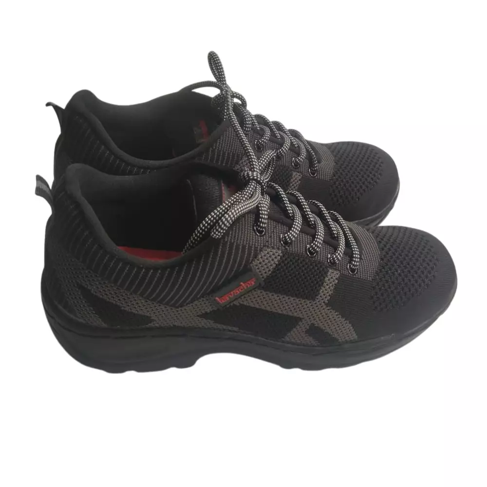 Kavacha Steel Toe Safety Shoes Knitted Fabric Low Ankle PU Sole Size UK 9 Black, S216
