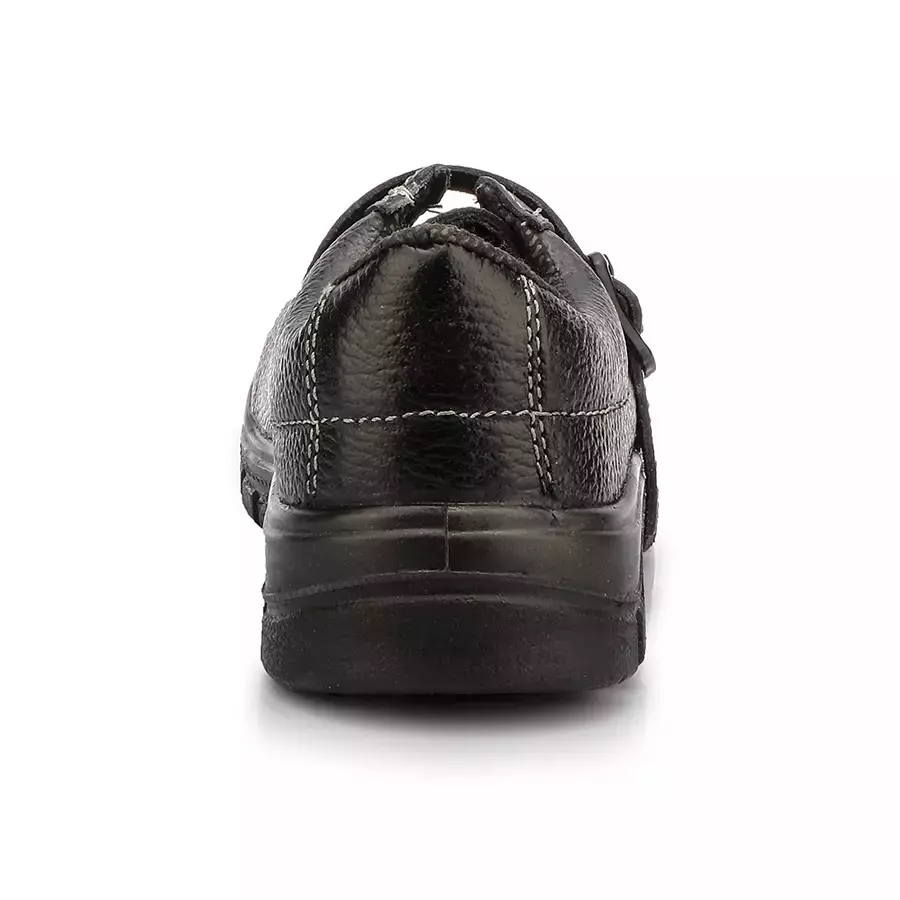 Coogar Steel Toe Safety Shoes Ladies Single Strip Low Ankle  Size UK 9 Black