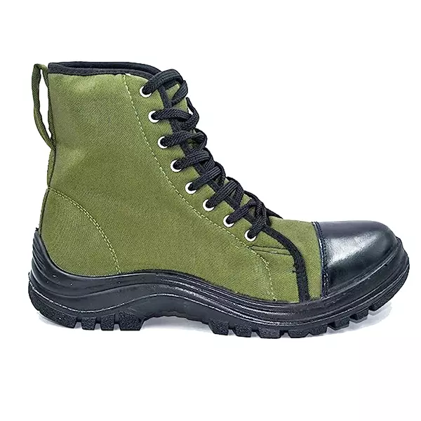 Fuel Jungle Boot Steel Toe High Ankle Safety Shoes Green Size: 6