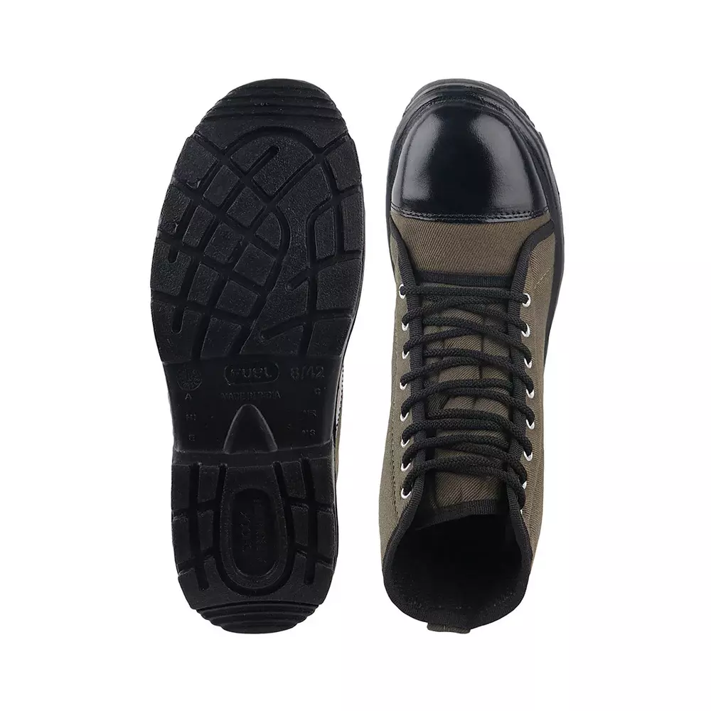 fuel-safety-shoes-pu-sole-olive-size-uk-6-jungle-boot-green