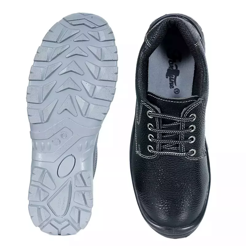 Fortune Steel Toe Safety Shoe Double Density Low Ankle Size UK 9 Black Model Trident-9