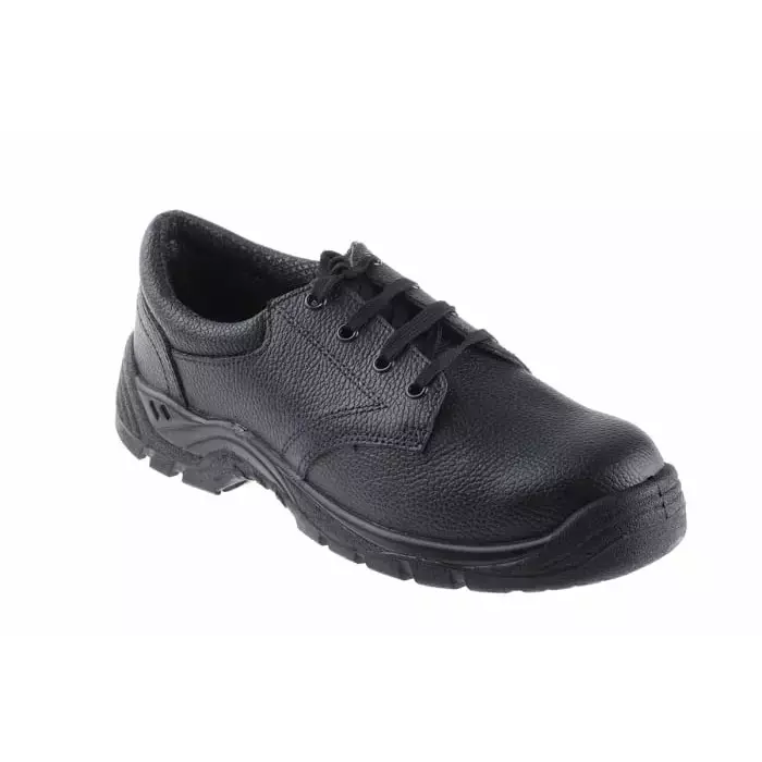 RS PRO Mens Black Toe Capped Safety Trainers, UK 10, EU 44 Model No 7904025 (Each of 1 Pair)