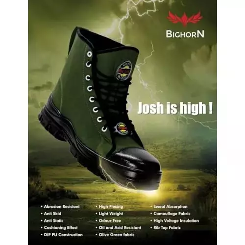Kalibar Steel Toe Trekking Shoes PU Sole UK 8 Olive Green