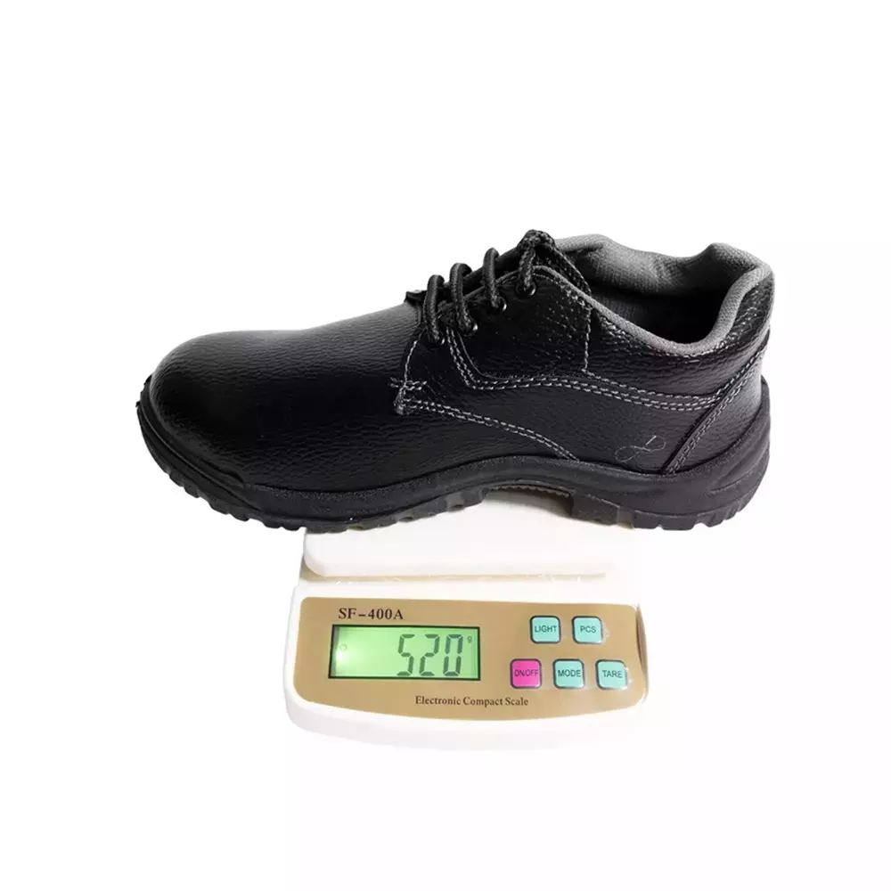 GENERIC Steel Toe Safety Shoes PVC Sole Size UK 7 Black, Stone-7 (Pack of 4 Pairs)