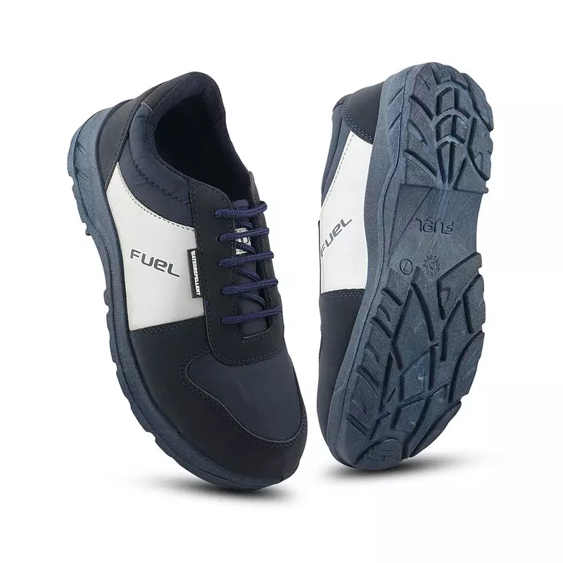 FUEL Metallic Toe Safety Shoes PVC Single Density Low Ankle Blue Fabric for Women Size UK5, ULTRA BLUE