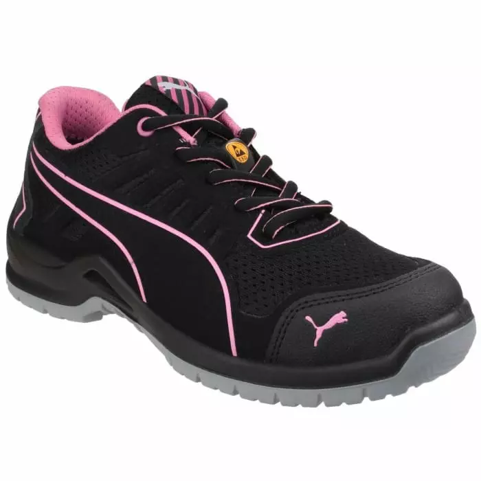 Puma Safety FUSE TC PINK Unisex Black/Pink Steel Toe Capped Safety Shoes UK 3 EU 36, 644110
