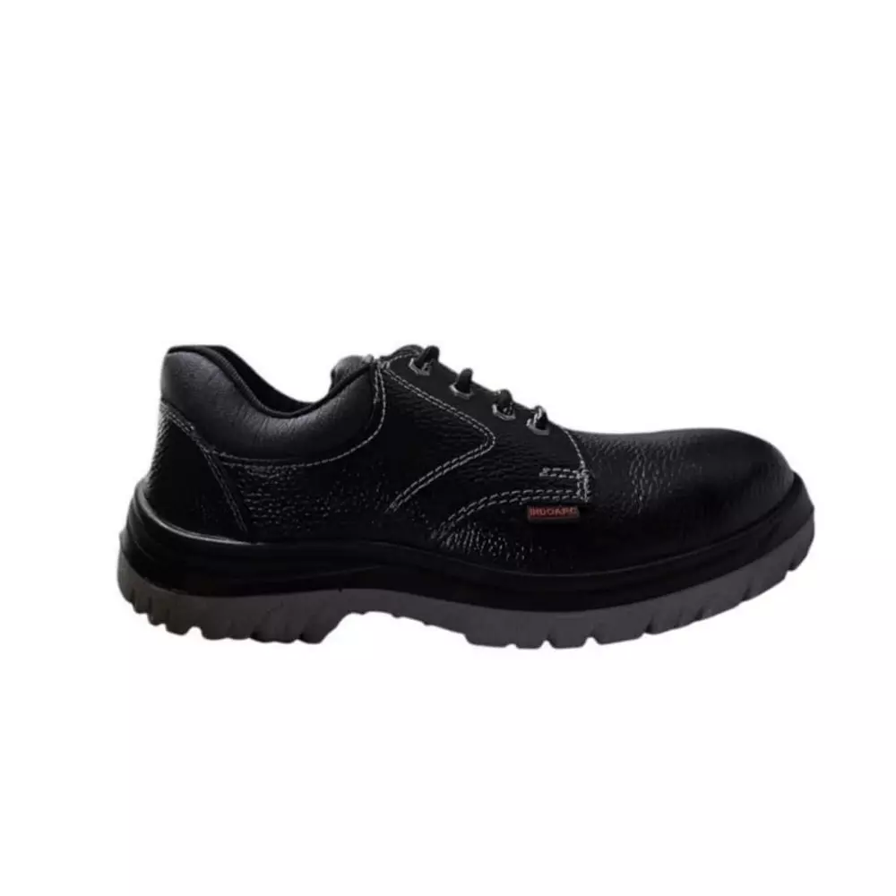 Indoarc Safety Shoes PU Low Ankle Double Density Black Steel Toe UK 8, CD 102