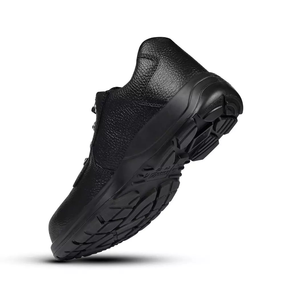 Eurock OXFORD 200 J Steel Toe Safety Shoe Low Ankle PU Sole UK 7 Size Black for Industrial Use, 82572-OXFORD-07