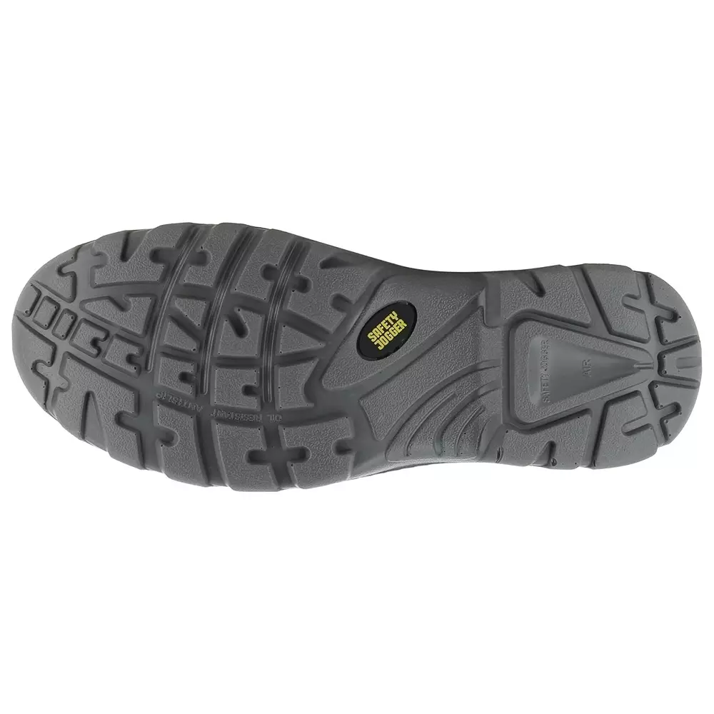 Safety Jogger 200 J Steel Toe Safety Shoe Low Ankle PU Sole UK 6 Size Black Leather for Industrial Use, BESTRUN S1