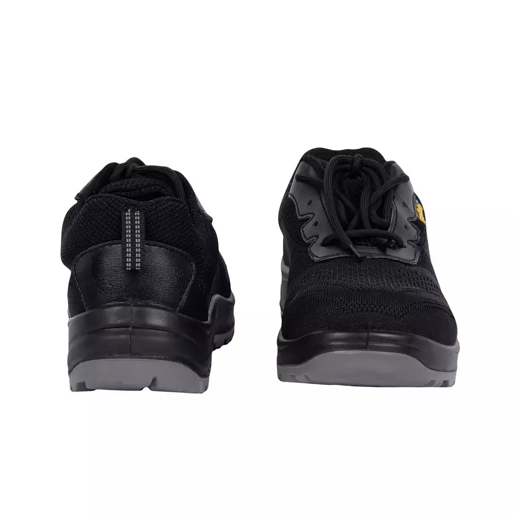 Solido SportX Safety Shoes Low Ankle PVC Sole Double Density PU Black Size UK 8, SY07