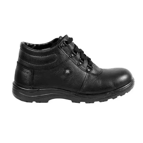 JK Steel Steel Toe Safety Shoes High Ankle PVC Sole Black Size UK 5, JKPB057BLK5