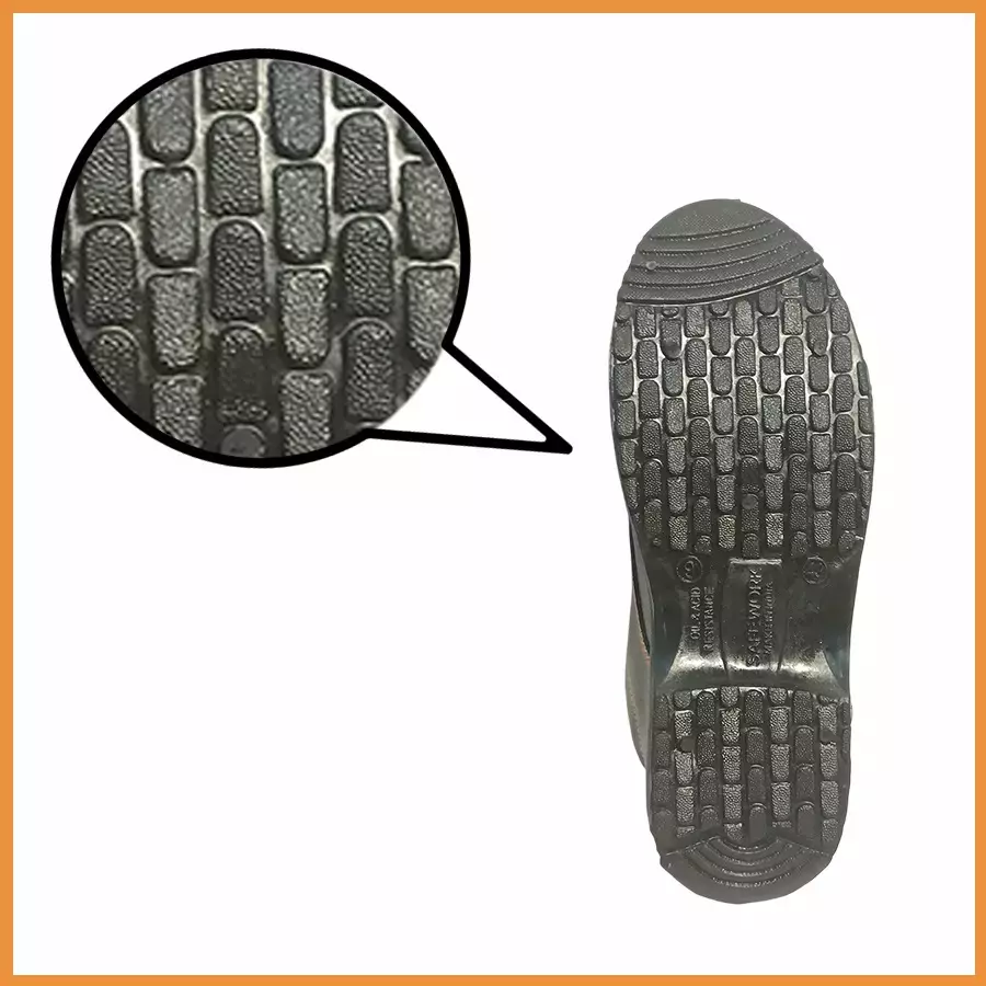 GENERIC Steel Toe Safety Shoes PVC Sole Size UK 7 Black, Steel-7 (Pack of 12 Pair)