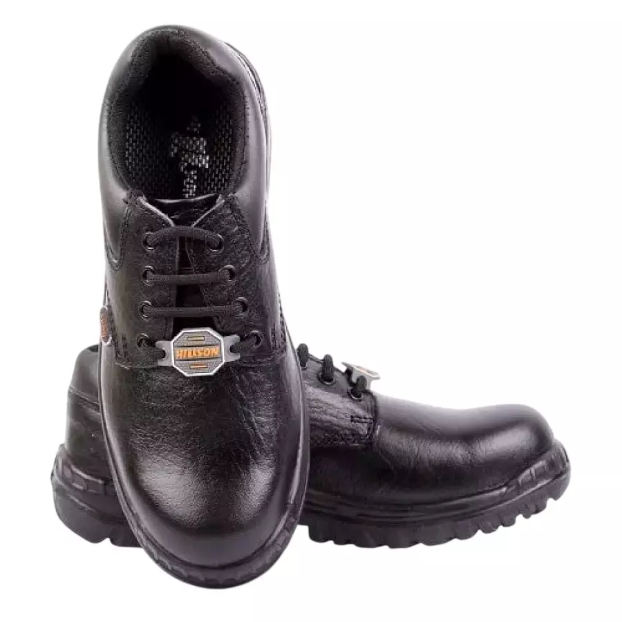 Hillson Steel Toe Safety Shoes Low Ankle PU Sole Low Ankle Size UK 11 Black, ARGO BLACK