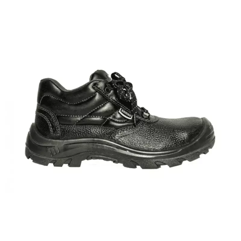 Hillson Rambo Safety Shoe PU Sole Steel Toe Low Ankle Leather Upper Material Black UK 11