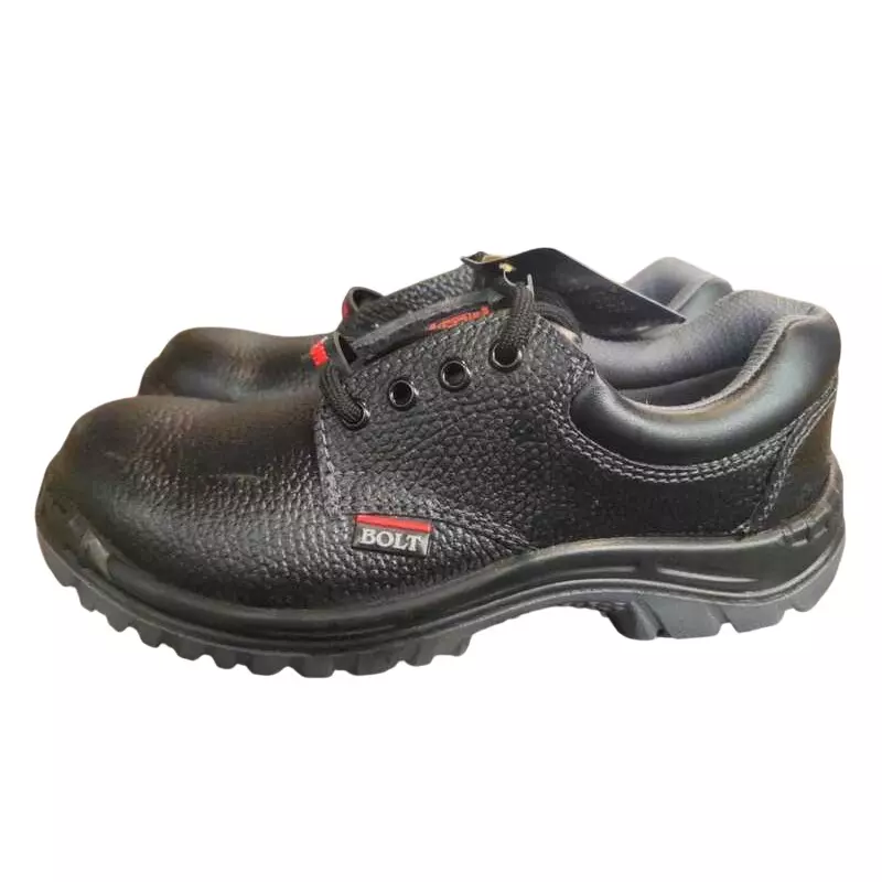 Hillson Steel Toe Safety Shoes Low Ankle PU Sole Low Ankle Size UK 11 Black, BOLT
