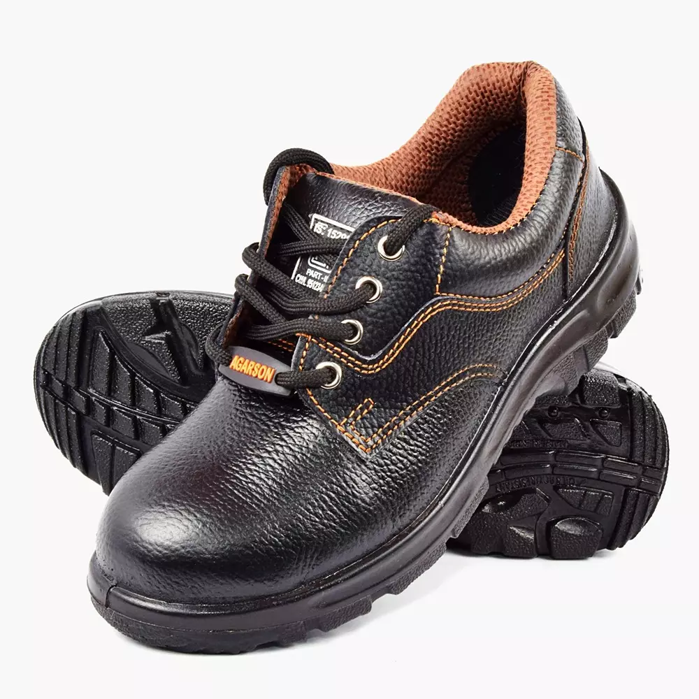 Agarson Desire Safety Shoes Steel Toe PU Sole Low Ankle Synthetic Leather Size UK 6