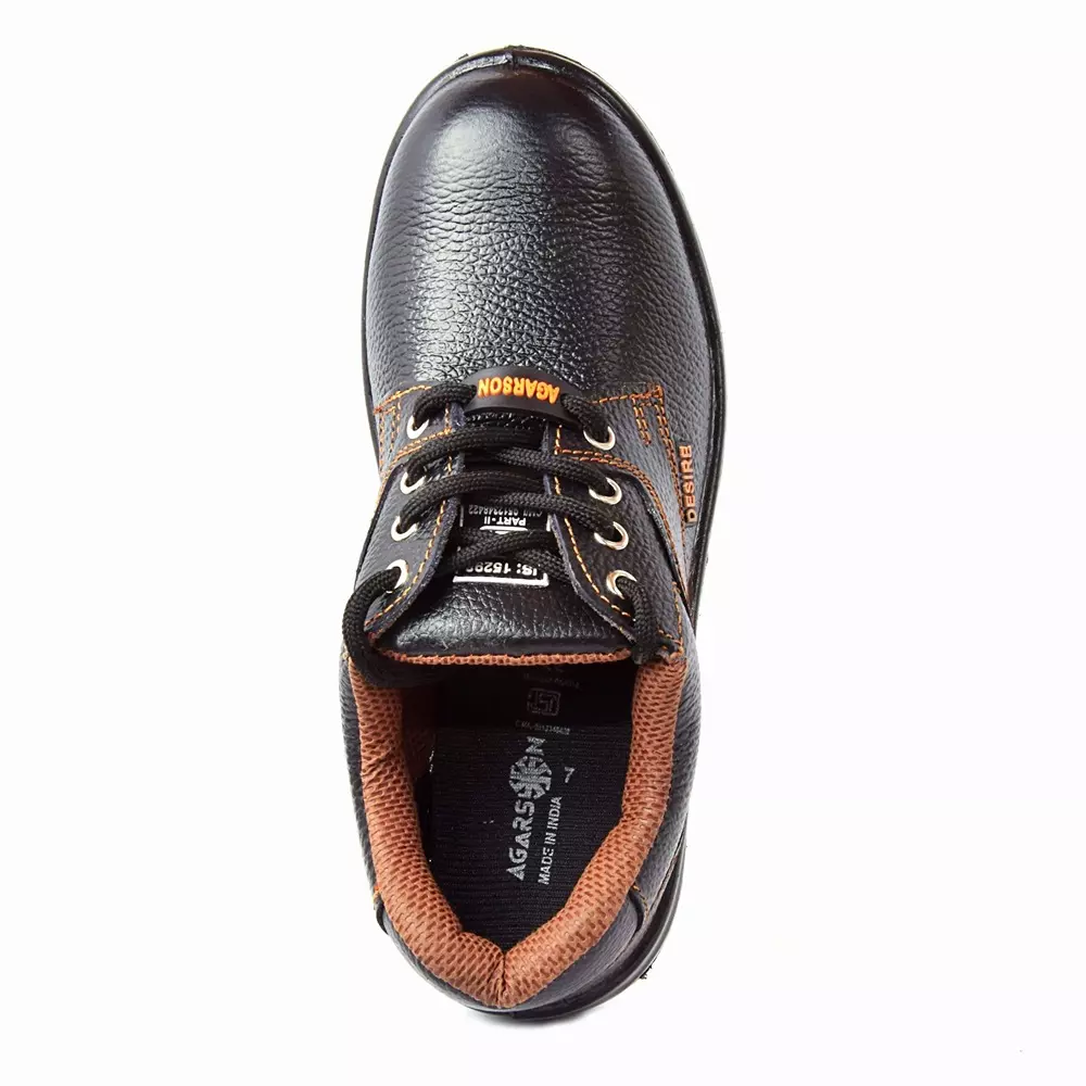 Agarson Desire Safety Shoes Steel Toe PU Sole Low Ankle Synthetic Leather Size UK 6