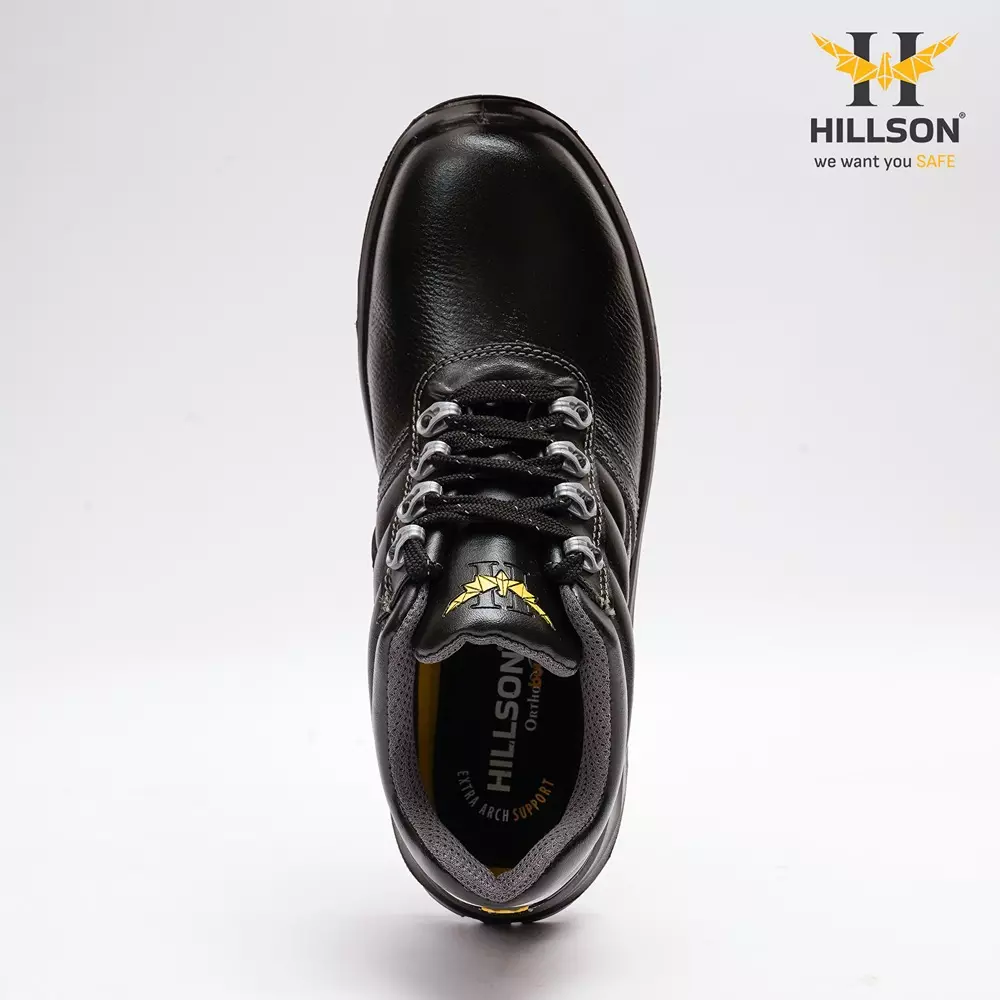 hillson-clawz-safety-shoes-steel-toe-pu-sole-low-ankle-real-buff-leather-black-uk-8-cl04