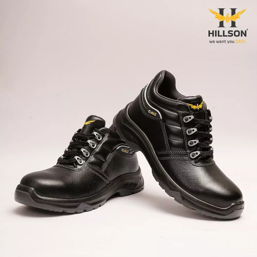 hillson-clawz-safety-shoes-steel-toe-pu-sole-low-ankle-real-buff-leather-black-uk-9-cl04