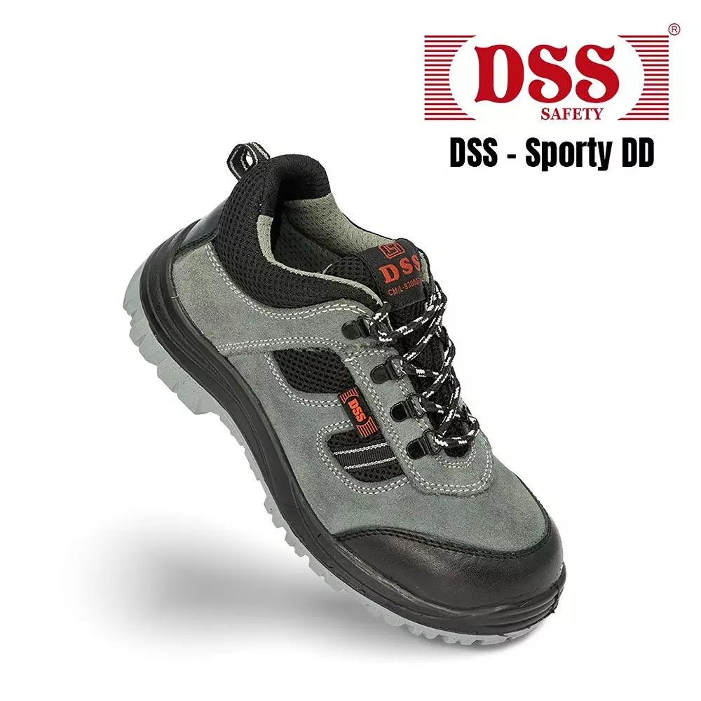 dss-steel-toe-safety-shoes-double-density-pu-sole-low-ankle-grey-suede-genuine-leather-size-uk-9-dss-sporty-dd-50-pair