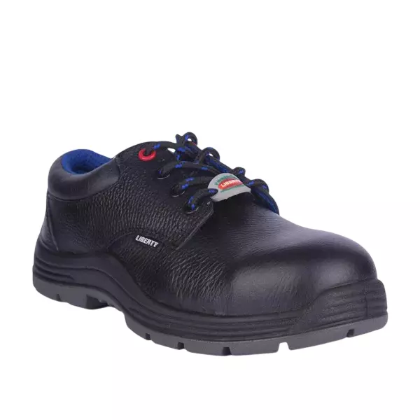 Freedom By Liberty Steel Toe Safety Shoes PU Sole Low Ankle Black Barton Size UK 8, Suraksha-2SJ