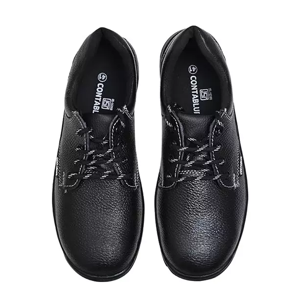 contablue-steel-toe-safety-shoes-rubber-low-ankle-black-leather-size-uk-8-g-101